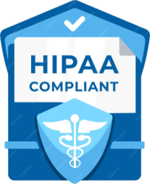 HIPAA compliance certification badge